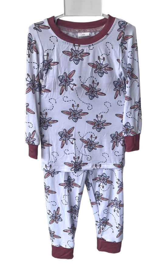 Bamboo Pajama Set: Fly Away
